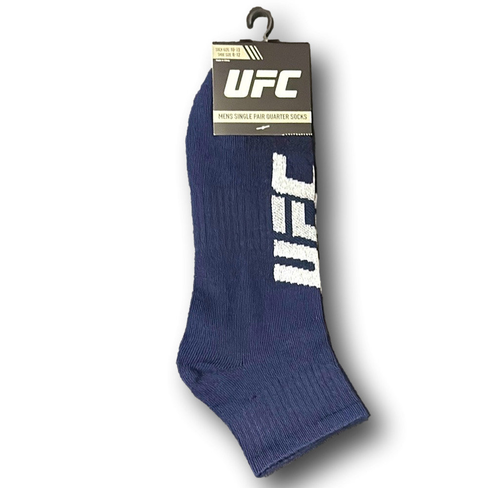 3/$20 UFC Ultimate Fighting Championship Logo Athletic Quarter Socks - NWT